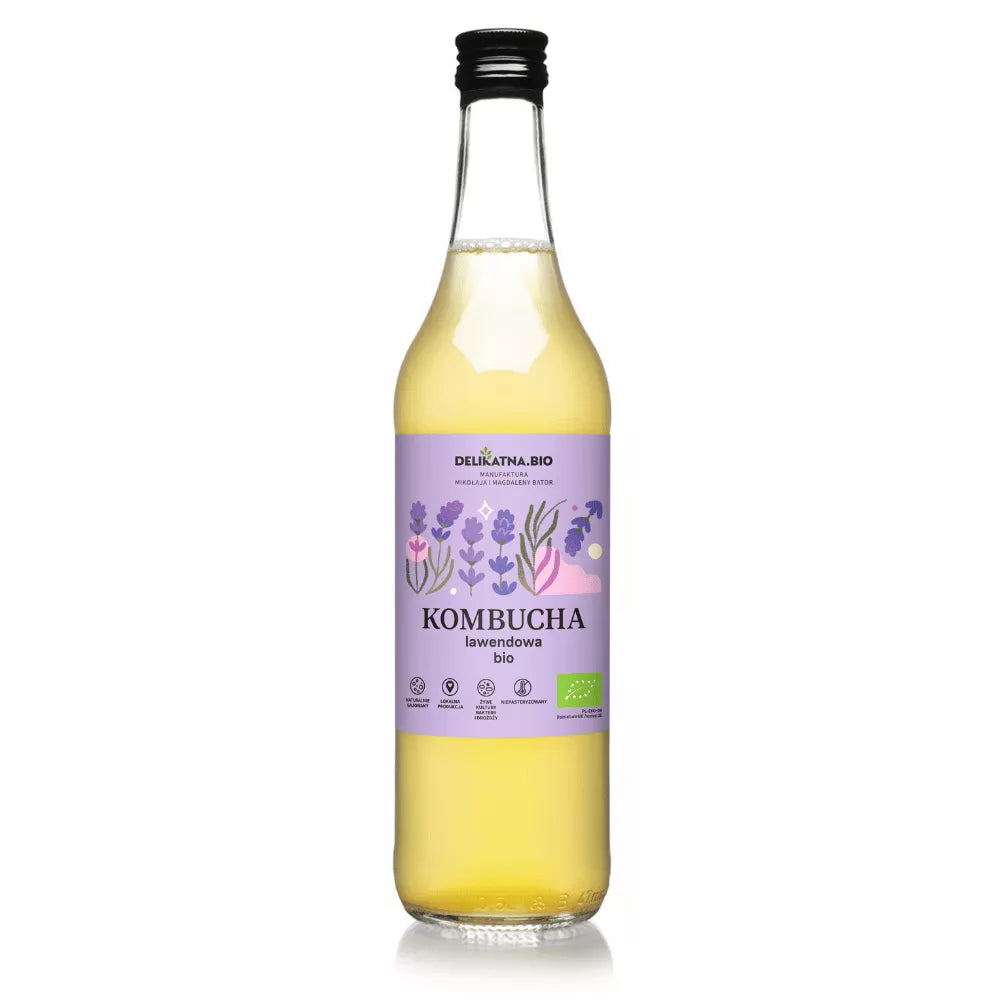 *DELIKATNA Kombucha lawendowa (500ml) - BIO