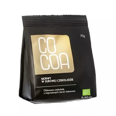 COCOA Morwy w surowej czekoladzie (70g) - BIO