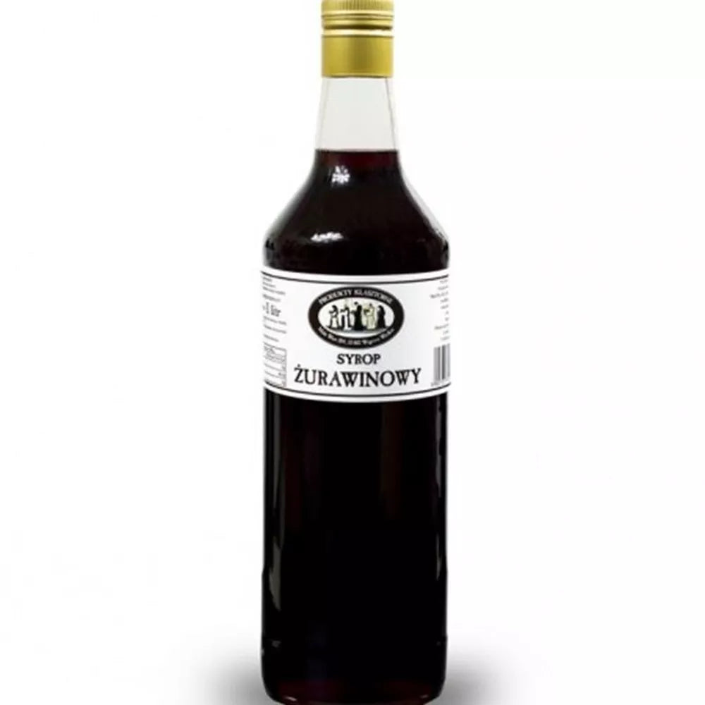 PRODUKTY KLASZTORNE Żurawina syrop owocowy (1l)