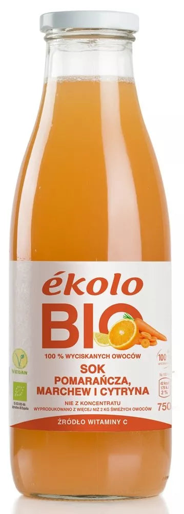 EKOLO Sok z mandarynek (750 ml) - BIO