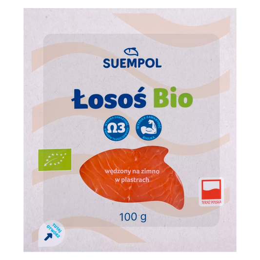 *SUEMPOL Łosoś wędzony na gorąco (100g) - BIO (f)